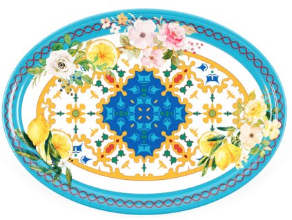 Velký oválný podnos FLOWER&LEMON 50 cm Guzzini
