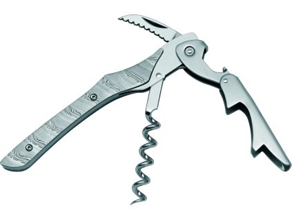 Dvoukrokový číšnický otvírák DAMASCUS, damasteel, Farfalli