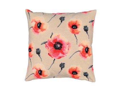 Povlak na polštář 45 x 45 cm KLATSCHMOHN, červená Feiler