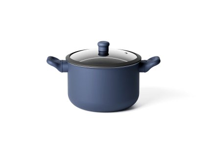 Hrnec se skleněnou poklicí Ø 22 cm COOK&COLOR, navy modrá Guzzini