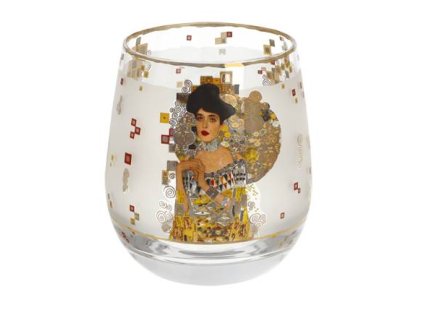 Skleněný svícen Adele Klimt 9.5 cm, Goebel