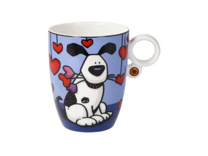 Šálek na bílou kávu Ed Heck Love Dog, Goebel