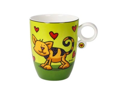 Šálek na bílou kávu Ed Heck Love Cat, Goebel