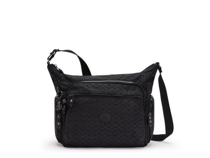 Kabelka GABBIE Signature Emb, černá, Kipling Kipling