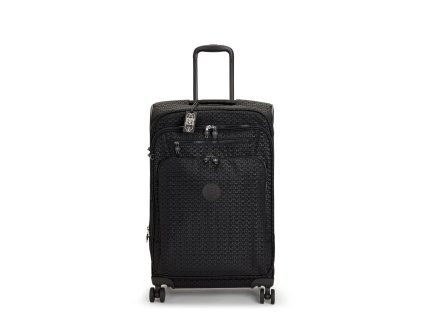 Kufr New Youri Spin M Signature Emb, černá, Kipling Kipling