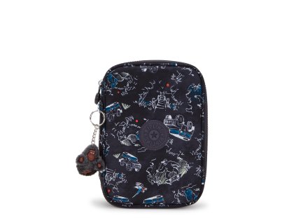 Školní penál 100 PENS Jungle Fun Race, černá, Kipling Kipling