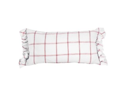 Cushion Cover Alma 40 x 60 White/Red, Stromshaga
