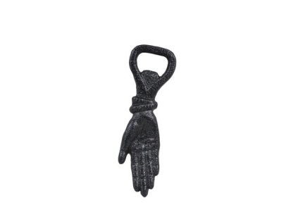 282621 bottle opener hand cast iron black stromshaga