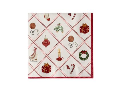Vánoční papírové ubrousky 33x33 cm CHRISTMAS TIME Strömshaga