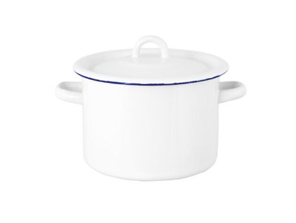 284328 284328 pot emil s enamel 3l white blue stromshaga