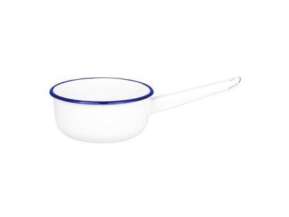 284331 284331 saucepan w handle emil s enamel white blue stromshaga