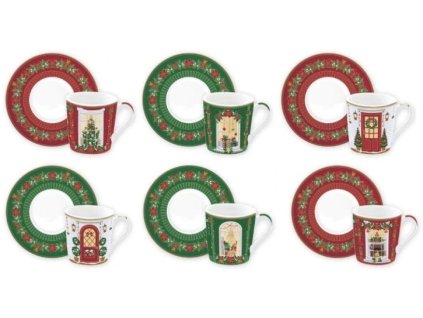 287082 1 287082 1 240 1 240 1 240 1 240 1 240 set 6 tazzine espr100 ml c piattini in gift box festive avenue kopie