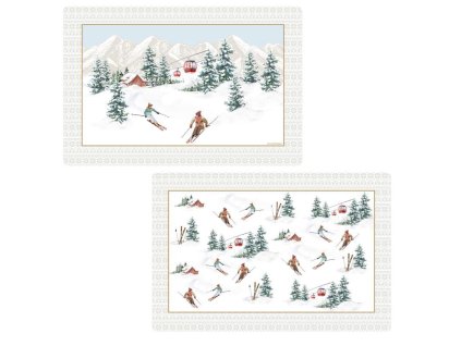 287172 1 287172 1 621 621 621 set de table souple 45x30cm en ppe chalet