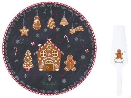 287712 1 287712 1 1587 1 1587 1 1587 1 1587 coffret plat a tarte o 32cm avec pelle en porcelaine gingerbread kopie
