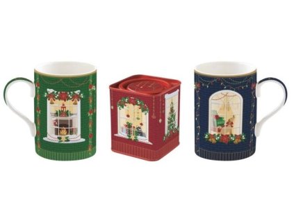 288069 1 288069 1 2445 1 2445 1 2445 1 2445 1 2445 set tea con 2 mug in porce scatola in latta in gift box festive avenue kopie