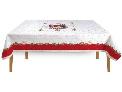 3153 3153 3153 nappe 12 personnes 100 coton 250x145 cm christmas memories