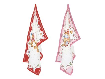 3195 3195 3195 set 2 strofinacci 70x50 cm sweet christmas