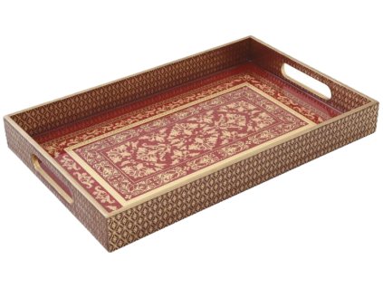 4491 4491 vassoio rett40x255x45 cm in mdf in cb baroque red 1
