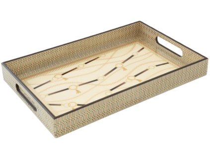 4494 4494 vassoio rett40x255x45 cm in mdf in cb luxury chain beige 1