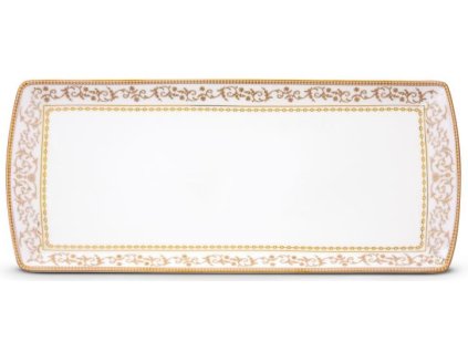 3846 1 3846 1 vassoio 35x15 cm in porcnb in color box golden