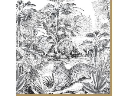 290130 290130 5133 5133 5133 serviettes en papier 33x33cm retro jungle