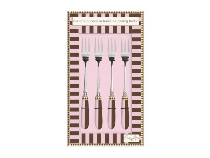 290148 290148 1203 1203 1203 set 4 forchette dolce con manico in porcellana in cb sweet moments
