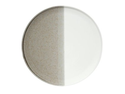 290556 assiette dessert d21 cm en porcelaine double beige
