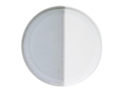 290562 290562 assiette dessert d21 cm en porcelaine double grey