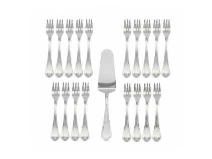 Sada příborů LEONARDO, sada 12 kusů dezertních vidliček + lopatka, lesklá