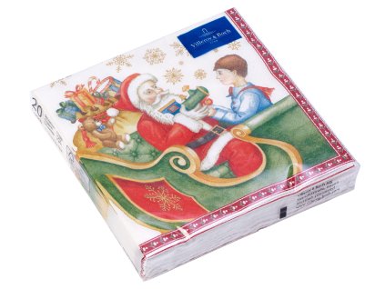 Winter Specials Malé ubrousky Santa's Sledge 25x25 cm, Villeroy & Boch