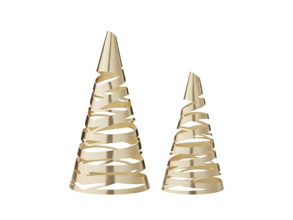 NEWS OL 10221 Tangle Christmas trees M L 2pcs brass