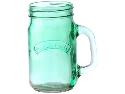 Džbánek s rukojetí 0.4 l, zelené sklo, Kilner
