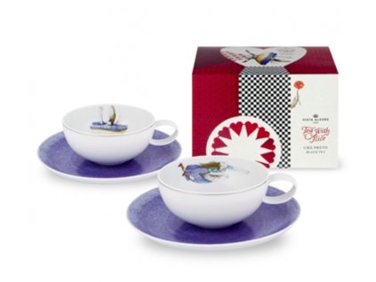 Vista Alegre Tea with Alice Sada 2 čajových šálků s podšálky