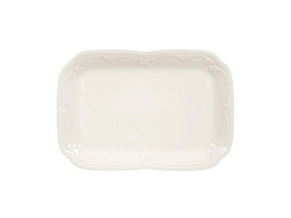 Rubin Cream Uni Obdélníkový podnos 18 cm, Seltmann Weiden