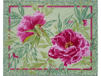 4520 1 prostirka pivoines 40x50 cm zelena beauville