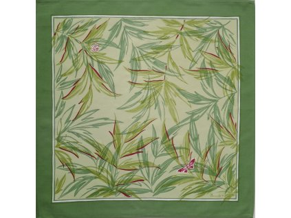 Beauvillé Pivoines zelený ubrousek 55x55 cm