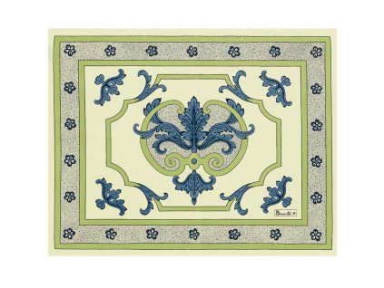 4793(1) prostirka trianon 40x50 cm modra beauville