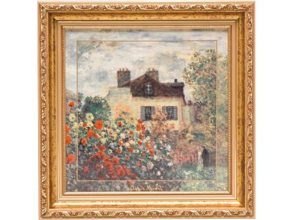 Goebel Porcelánový obraz Monet Umělcův dům 68x68 cm