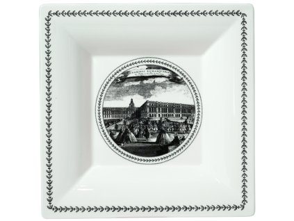 Gien ASSIETTES A THEME Čtvercový podnos na sladkosti XL ENDROITS REMARQUABLES
