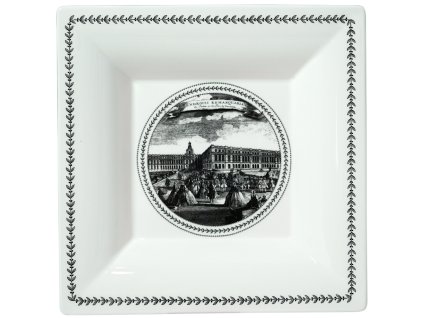 Čtvercový talířek na sladkosti ENDROITS REMARQUABLES ASSIETTES A THEME  Gien