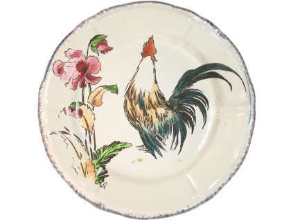 0113CD10 Assiette dessert COQ de COMBAT
