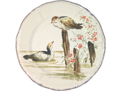 Gien GRANDS OISEAUX Dezertní talíř SARCELLES
