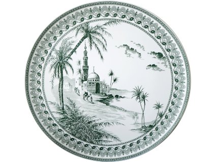 Talíř na zeď VERT VUE ORIENT LES DEPAREILLEES  Gien