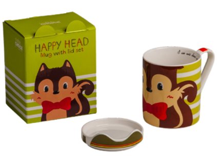 Kids Style Dětský hrnek s víčkem Kocour, Lamart