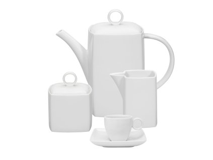Kávová sada 15 kusů CARRÉ WHITE, Vista Alegre