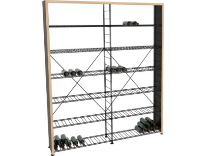 86183 1 zakladni regal na vino 220x183x35 cm 2 moduly architecture atelier du vin