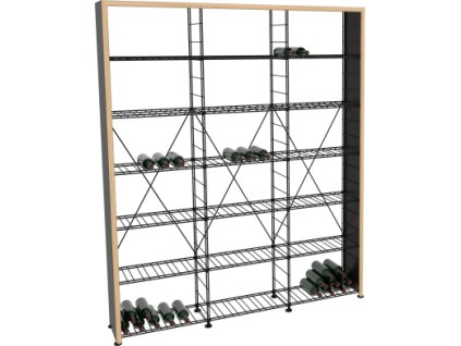 86186 1 zakladni regal na vino 220x183x35 cm 3 moduly architecture atelier du vin