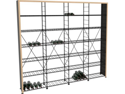 86192 zakladni regal na vino 220x243x35 cm 4 moduly architecture atelier du vin