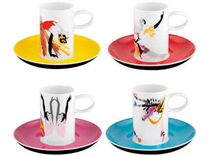 Sada 4 espresso šálky s podšálky TCHAIKOWSKY  Vista Alegre