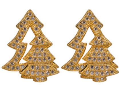 Lamart IL LUCCICHIO DELLE FESTE Naušnice Stromeček 1.8 cm